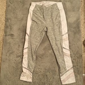 Grey and white leggings